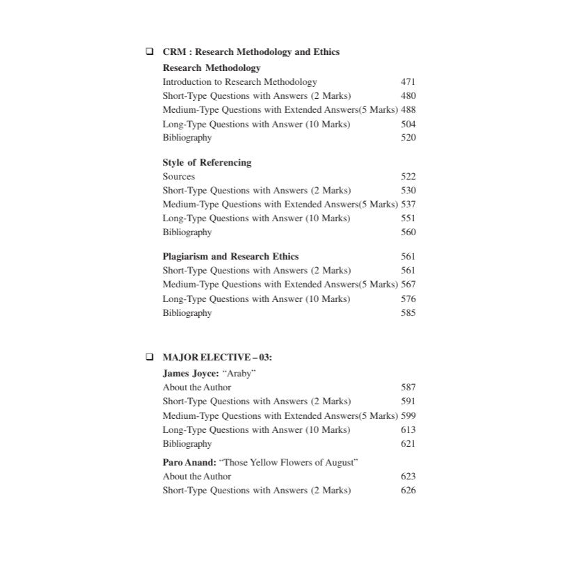 Unlocking the English Major – Text with Critical Analysis, Semester 7, V.U. (English Version)