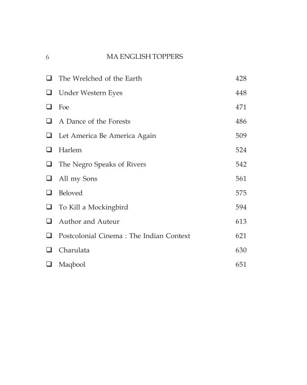 MA English Toppers (English Version) (A Combined Guide Book on MA English), SEMESTER-3, C.U. (Under CBCS) (Critical Edition) - Retail Maharaj
