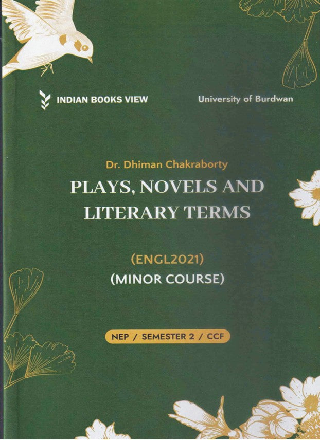 Plays, Novels and Literary Terms (Minor Course) (ENGL 2021) Text with MCQ, Sem-2, BU (English Version)