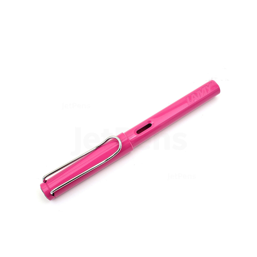 Lamy Safari Pink Classic Fountain Pen with Ergonomic Grip and Steel Nib - Retail Maharaj