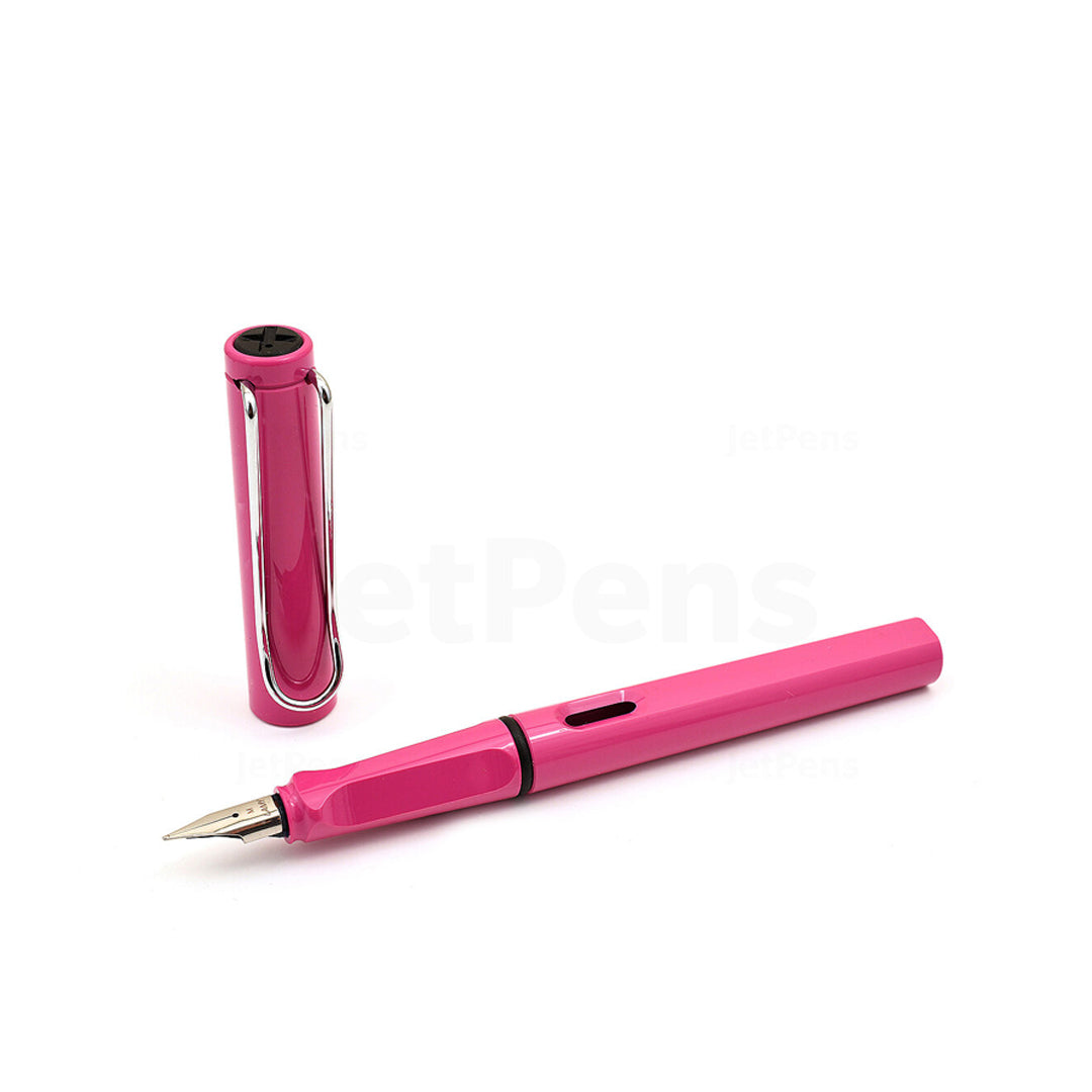 Lamy Safari Pink Classic Fountain Pen with Ergonomic Grip and Steel Nib - Retail Maharaj