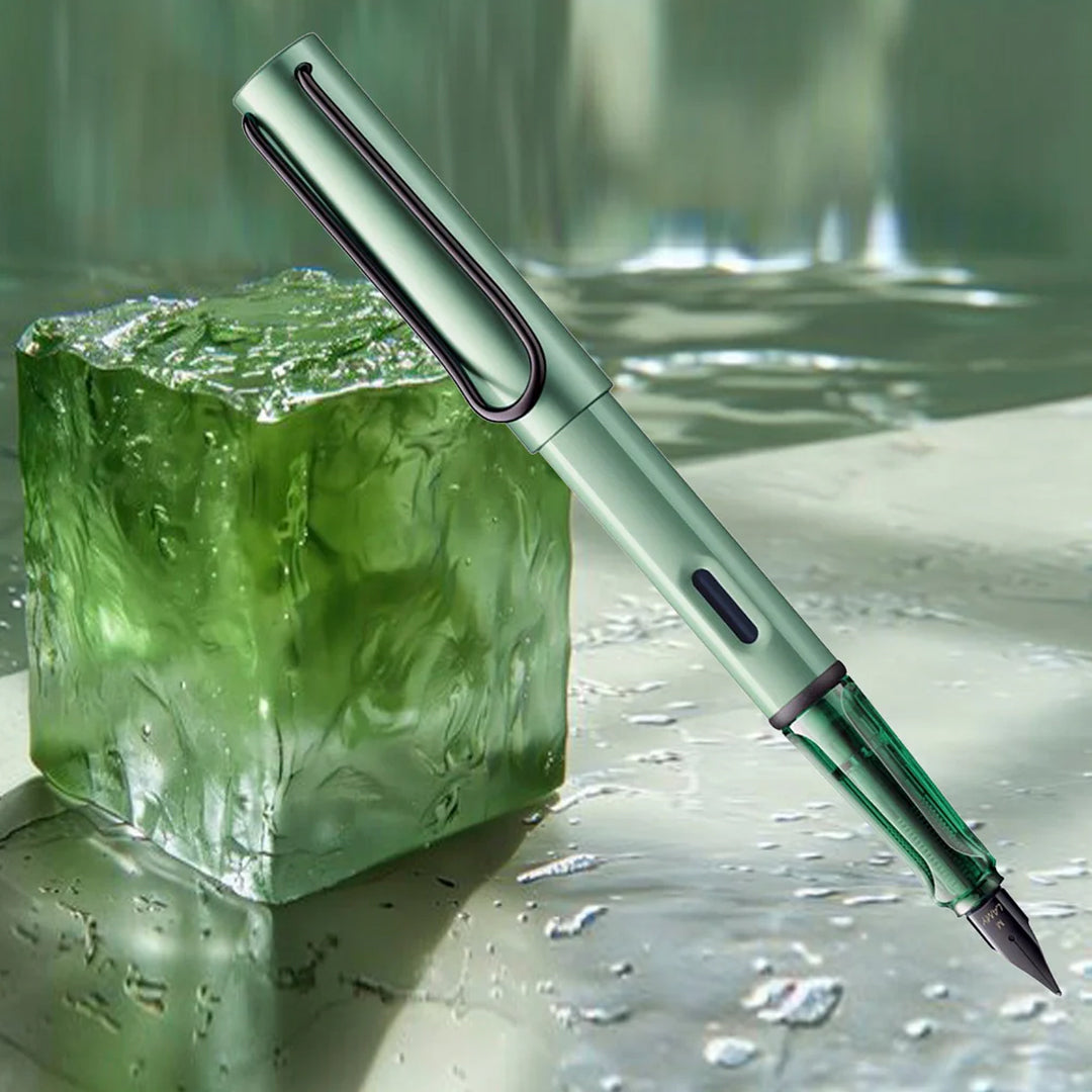 Lamy AL Star Sage Green Special Edition Fountain Pen with Medium Steel Nib - Retail Maharaj