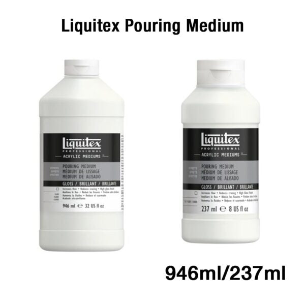 Liquitex Pouring Medium Acrylic Fluid Medium for Smooth Pours - Retail Maharaj