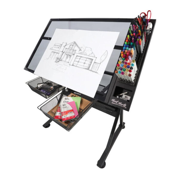 Mont Marte Creative Art Station Adjustable Drafting and Studio Workstation - Retail Maharaj