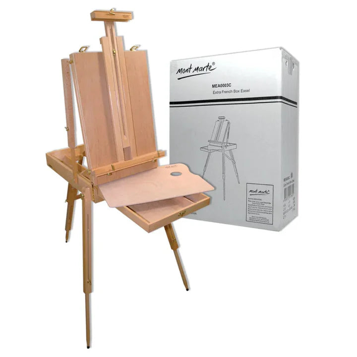 Mont Marte Extra Large French Box Easel for Canvas and Painting - Retail Maharaj
