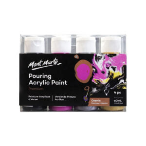 Mont Marte Premium Pouring Acrylic Paint Set 4 Colors Ready to Pour - Retail Maharaj