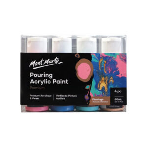 Mont Marte Premium Pouring Acrylic Paint Set 4 Colors Ready to Pour - Retail Maharaj