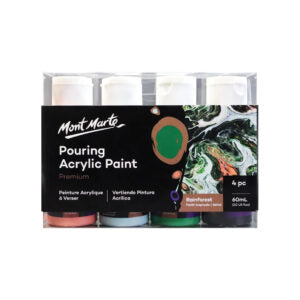Mont Marte Premium Pouring Acrylic Paint Set 4 Colors Ready to Pour - Retail Maharaj