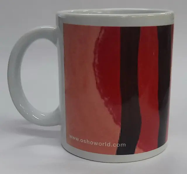 Ceramic Printed Coffee Mug (Returning to the Source Maroon and light brown) - Retail Maharaj