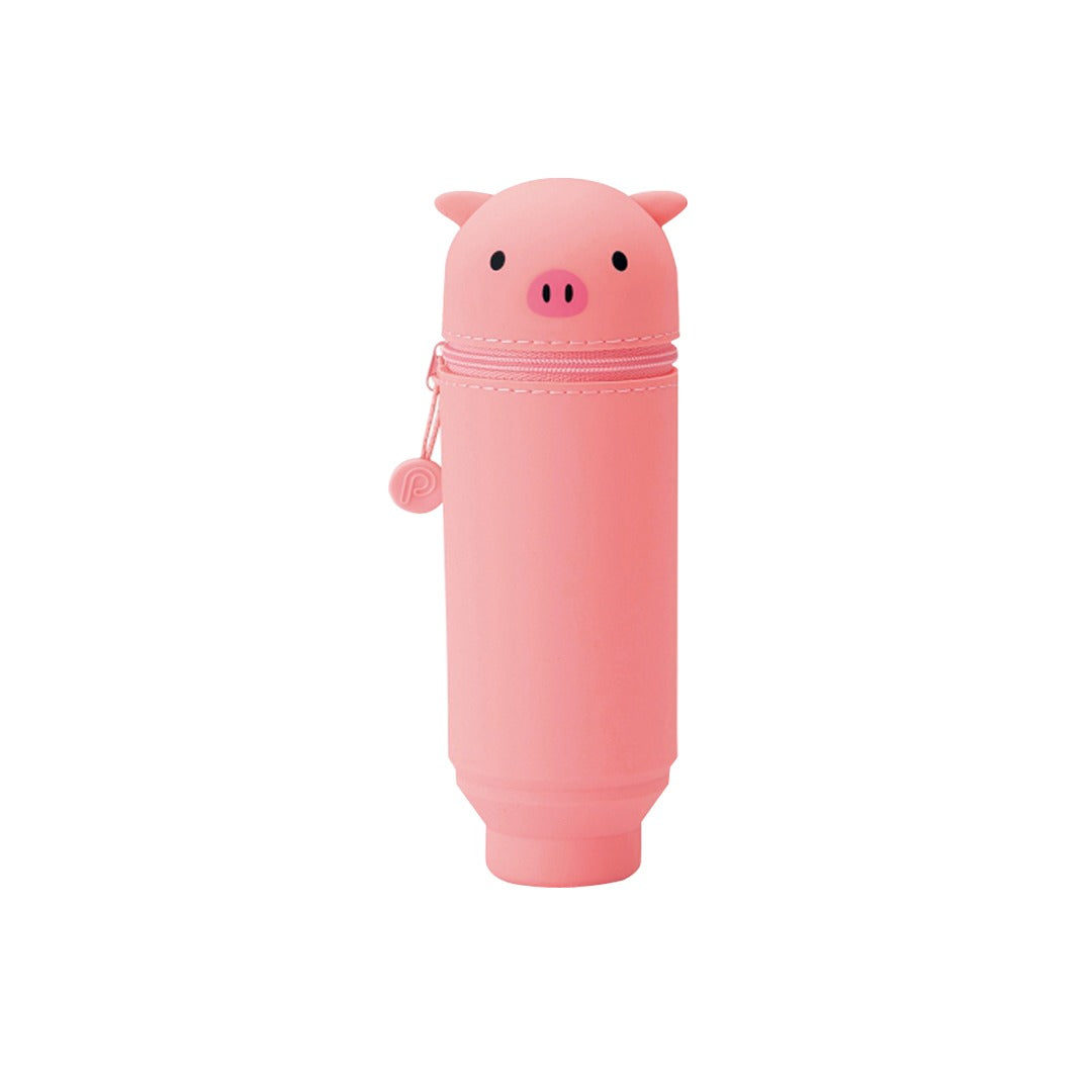 Lihit Lab Smart Fit PuniLabo Silicone Stand Up Pen Case Animal Design - Retail Maharaj