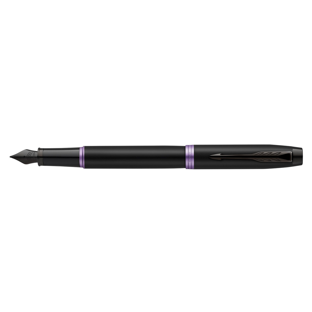 Parker IM Professional Amethyst Purple Black Trim Fine Fountain Pen - Retail Maharaj
