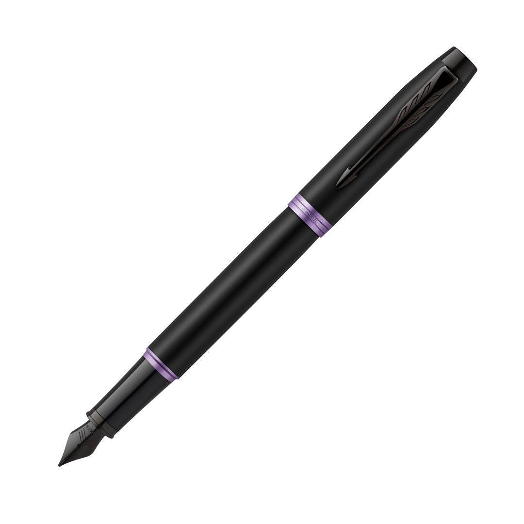 Parker IM Professional Amethyst Purple Black Trim Fine Fountain Pen - Retail Maharaj