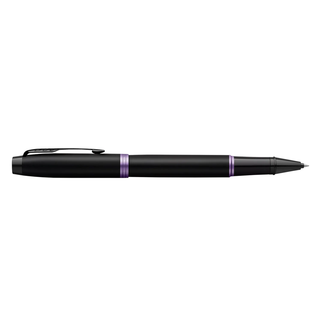 Parker IM Professional Amethyst Purple Black Trim Rollerball Pen - Retail Maharaj