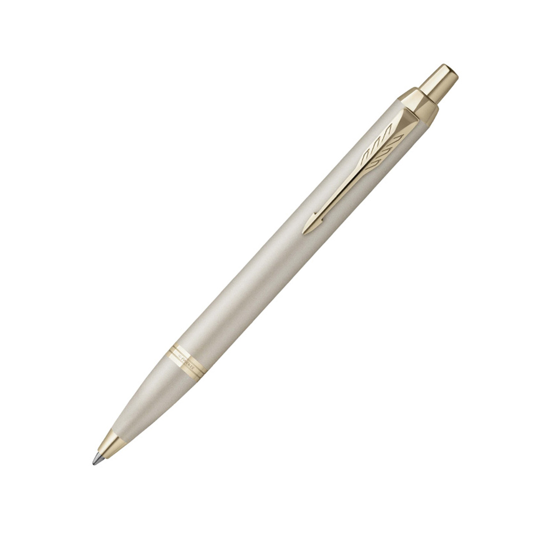 Parker IM Professional Monochrome Champagne Trim Ballpoint Pen - Retail Maharaj