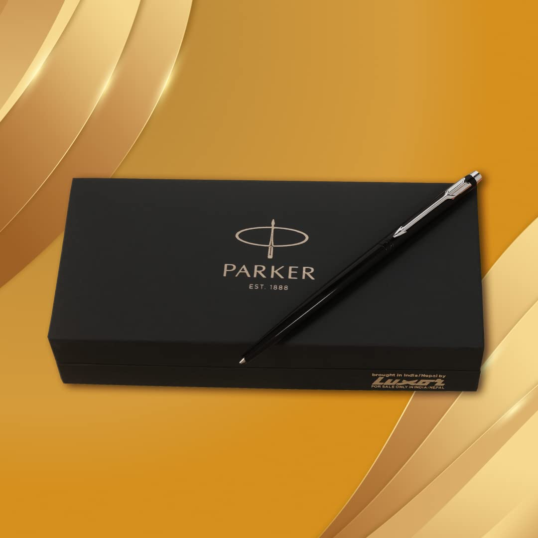 Parker Insignia Lacque Black Chrome Trim Ballpoint Pen - Retail Maharaj