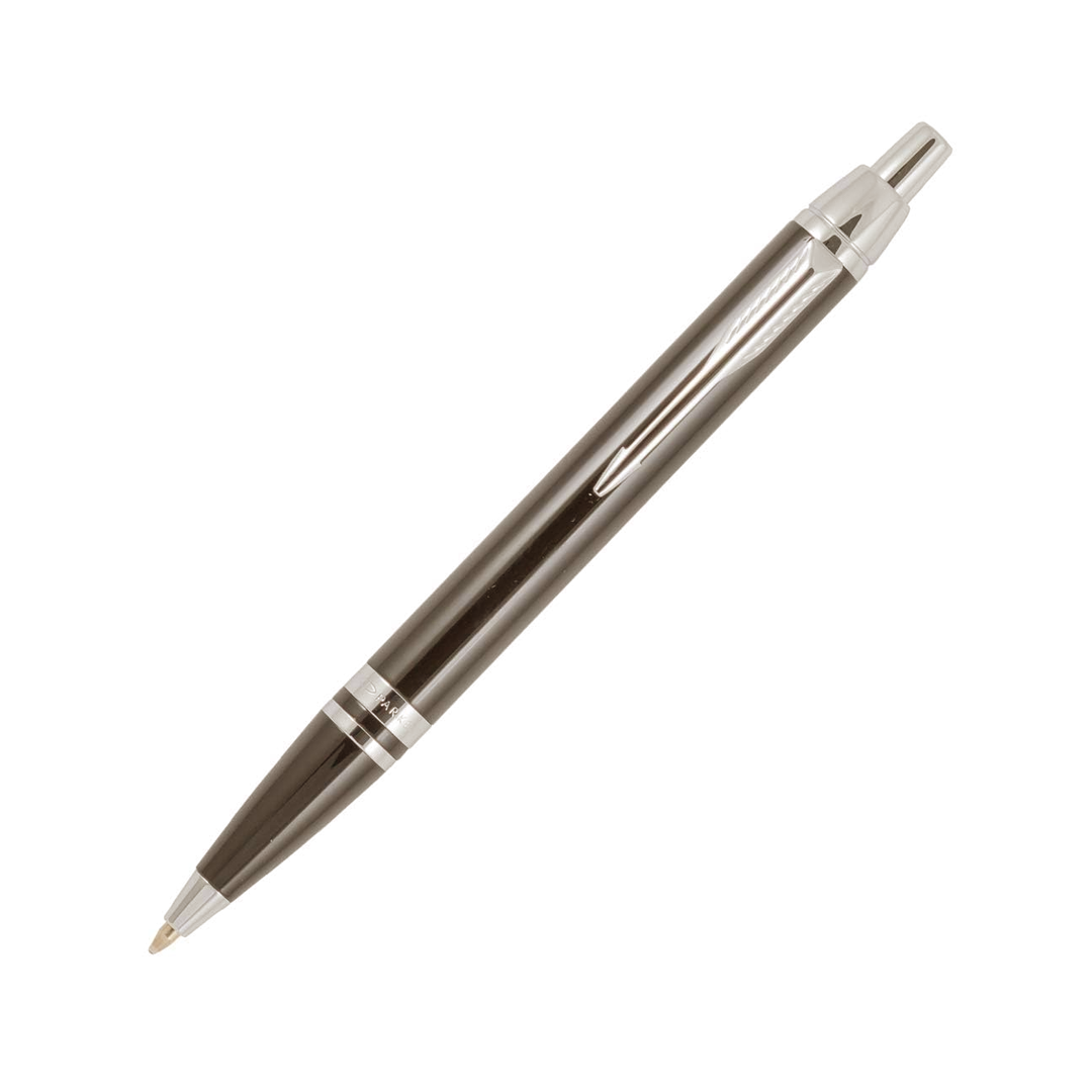 Parker Odyssey Gun Metal Ballpoint Pen with Chrome Trim Finish - Retail Maharaj