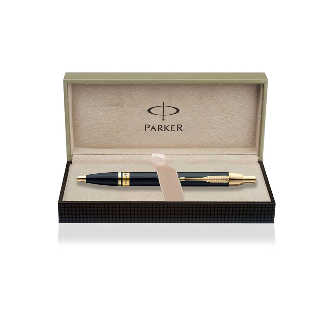 Parker Odyssey Lacque Black Ballpoint Pen with Gold Trim - Retail Maharaj