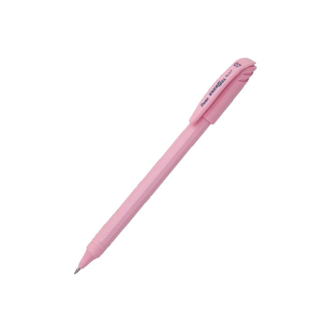 Pentel EnerGel BL417 Pastel Body Gel Pen Smooth Writing Set of 5 - Retail Maharaj