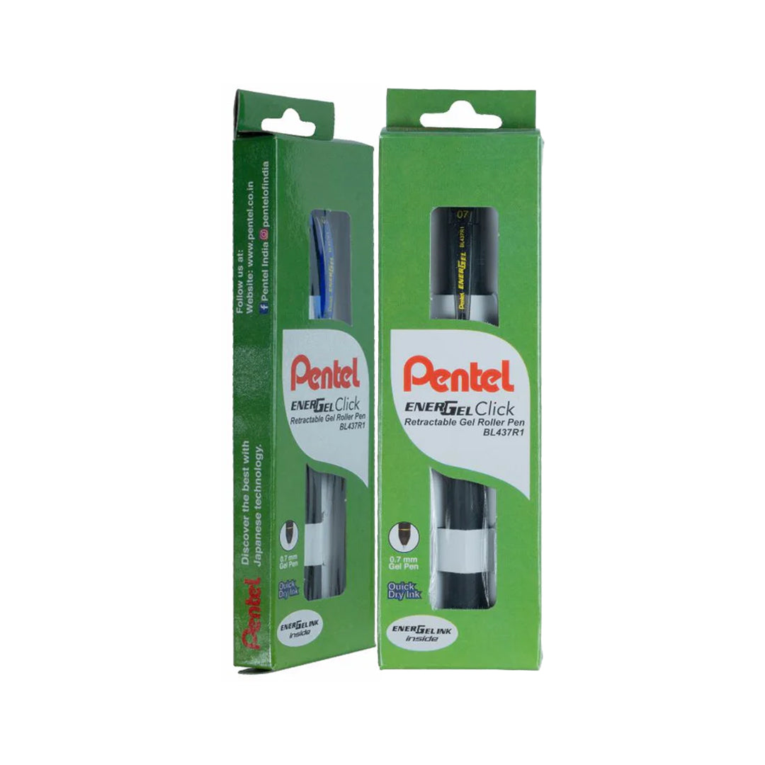 Pentel EnerGel Click Gel Pen 0.7mm Metal Tip Smooth Writing - Retail Maharaj