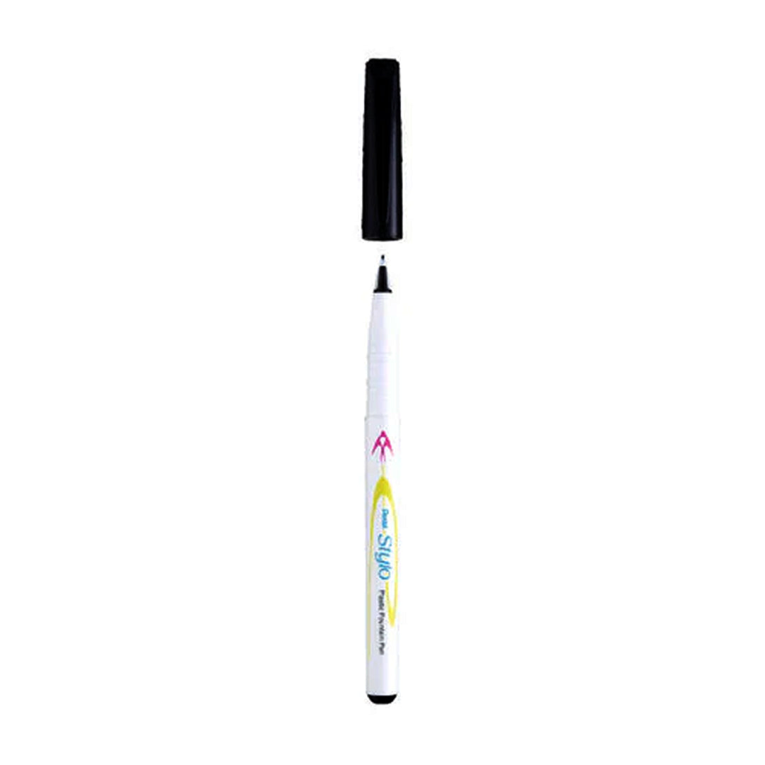 Pentel Stylo JM11 Plastic Fountain Pen Set with Dual Line Nib Black - Retail Maharaj