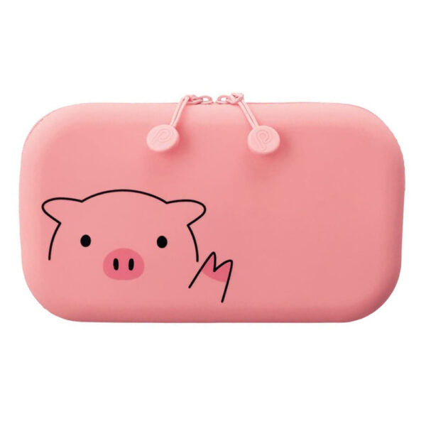 Lihit Lab Puni Labo Flat Zipper Pouch Cute Animal Design Organizer - Retail Maharaj