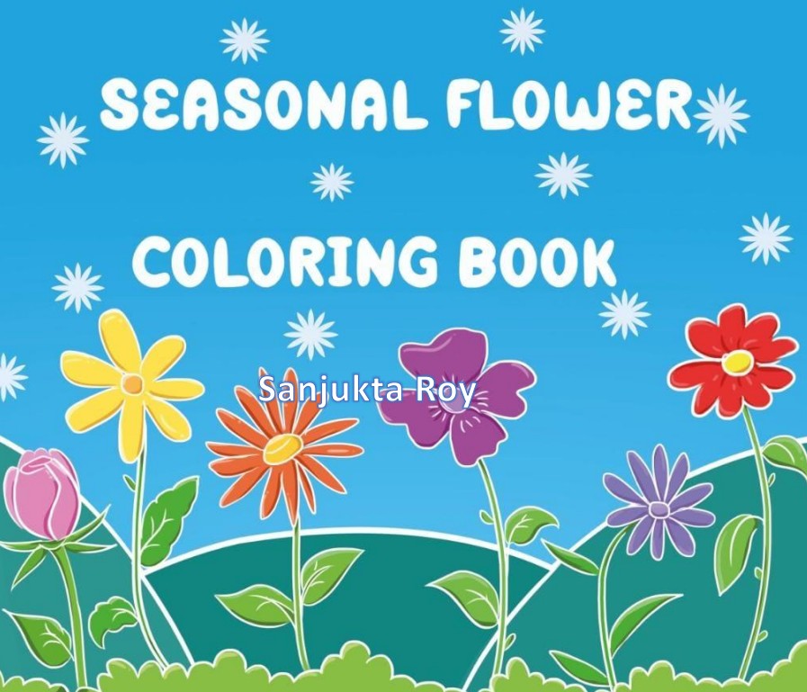 Seasonal Flower Coloring Book (English Version) - Retail Maharaj