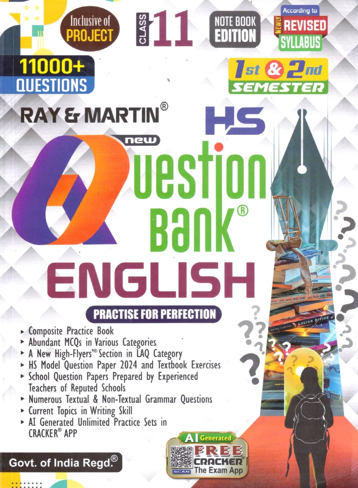 Ray Martin Question Bank English Class 11 | Semester 1 & 2 Combined | 2026 - Retail Maharaj
