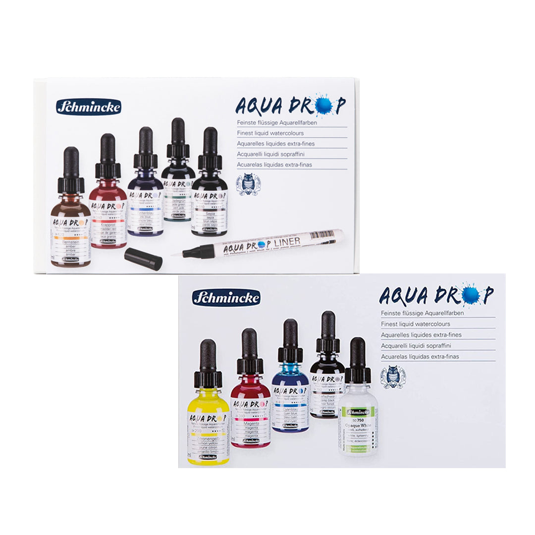 Schmincke Aqua Drop Liquid Watercolour Sets (5 × 30ml) - Retail Maharaj
