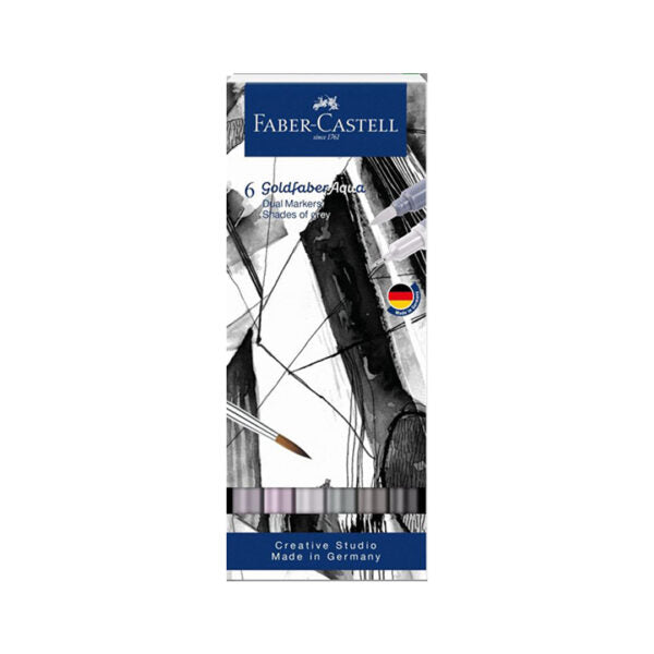 Faber Castell Goldfaber Aqua Dual Tip Watercolour Marker Set Brush and Fineliner - Retail Maharaj