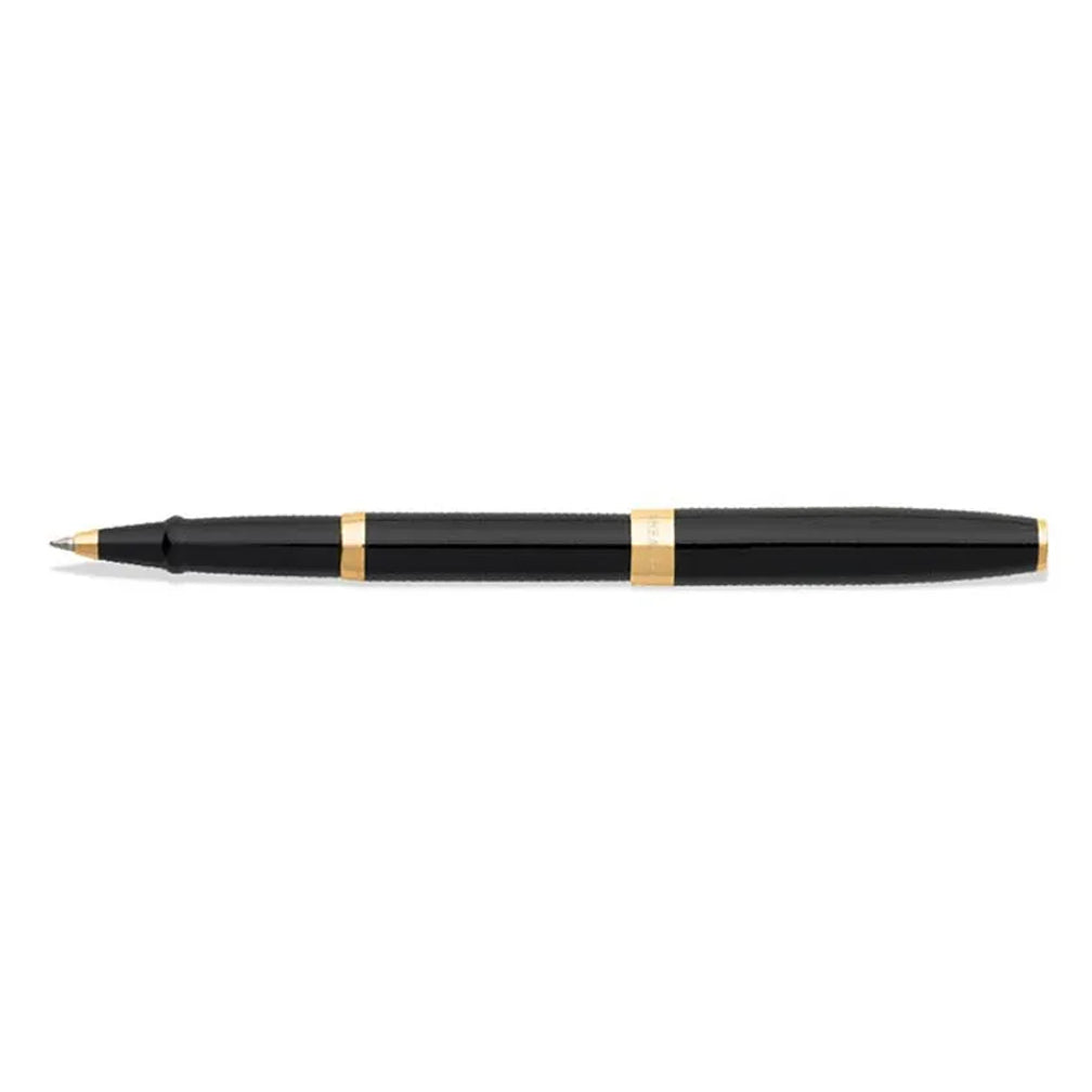 Sheaffer Sagaris Gloss Black Rollerball Pen with Gold Tone Trim - Retail Maharaj
