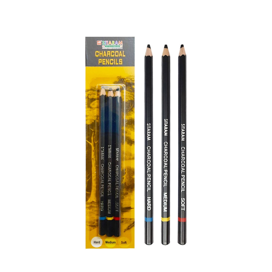 Retail Maharaj Charcoal Drawing Pencils Set for Sketching - Retail Maharaj