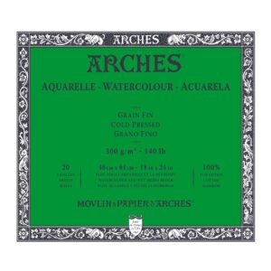 Arches Watercolour Cold Pressed 20 Sheets Blocks - Retail Maharaj