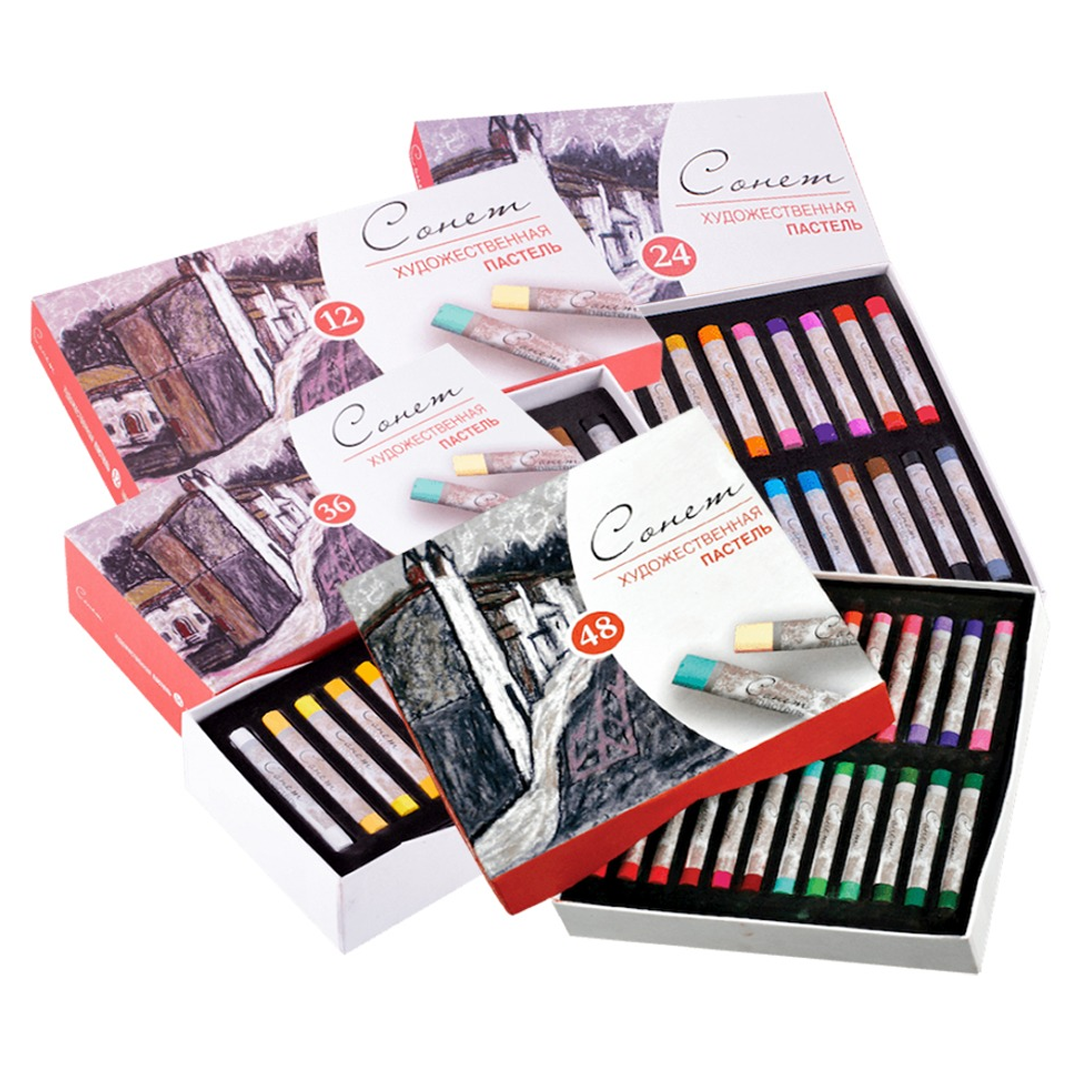 Sonnet Artist Soft Pastels Professional Colour Set Made in Russia - Retail Maharaj