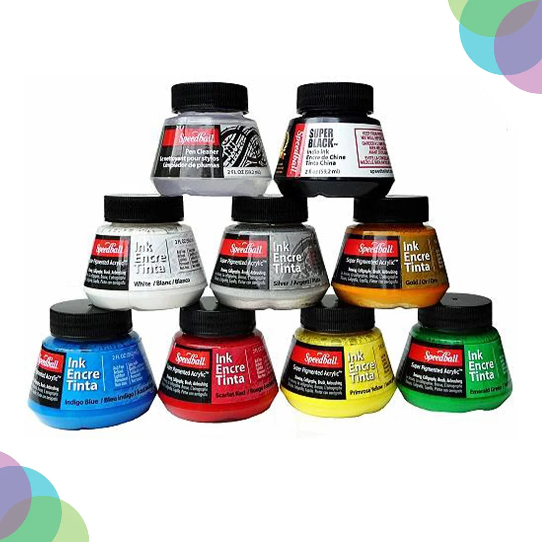 Speedball Acrylic Inks for Vibrant and Bold Artistic Creations - Retail Maharaj