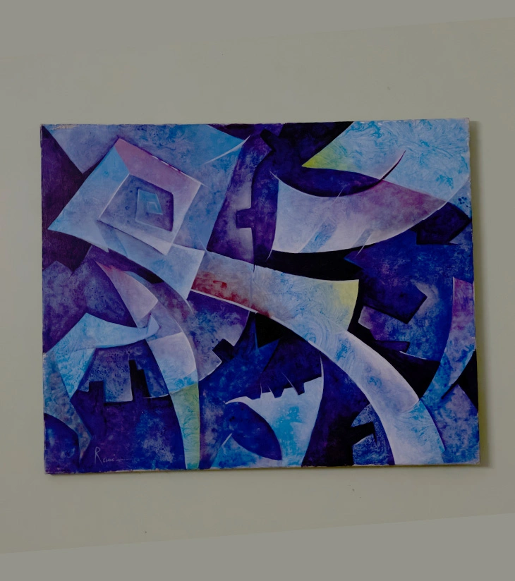 Premium Original Abstract Cityscape – "City of Quiet Storms"