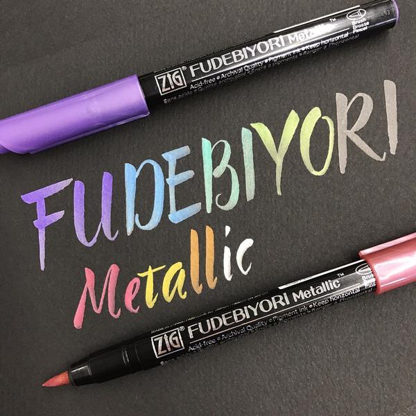ZIG Fudebiyori Metallic Brush Pen – Individual Colours (Open Stock) - Retail Maharaj