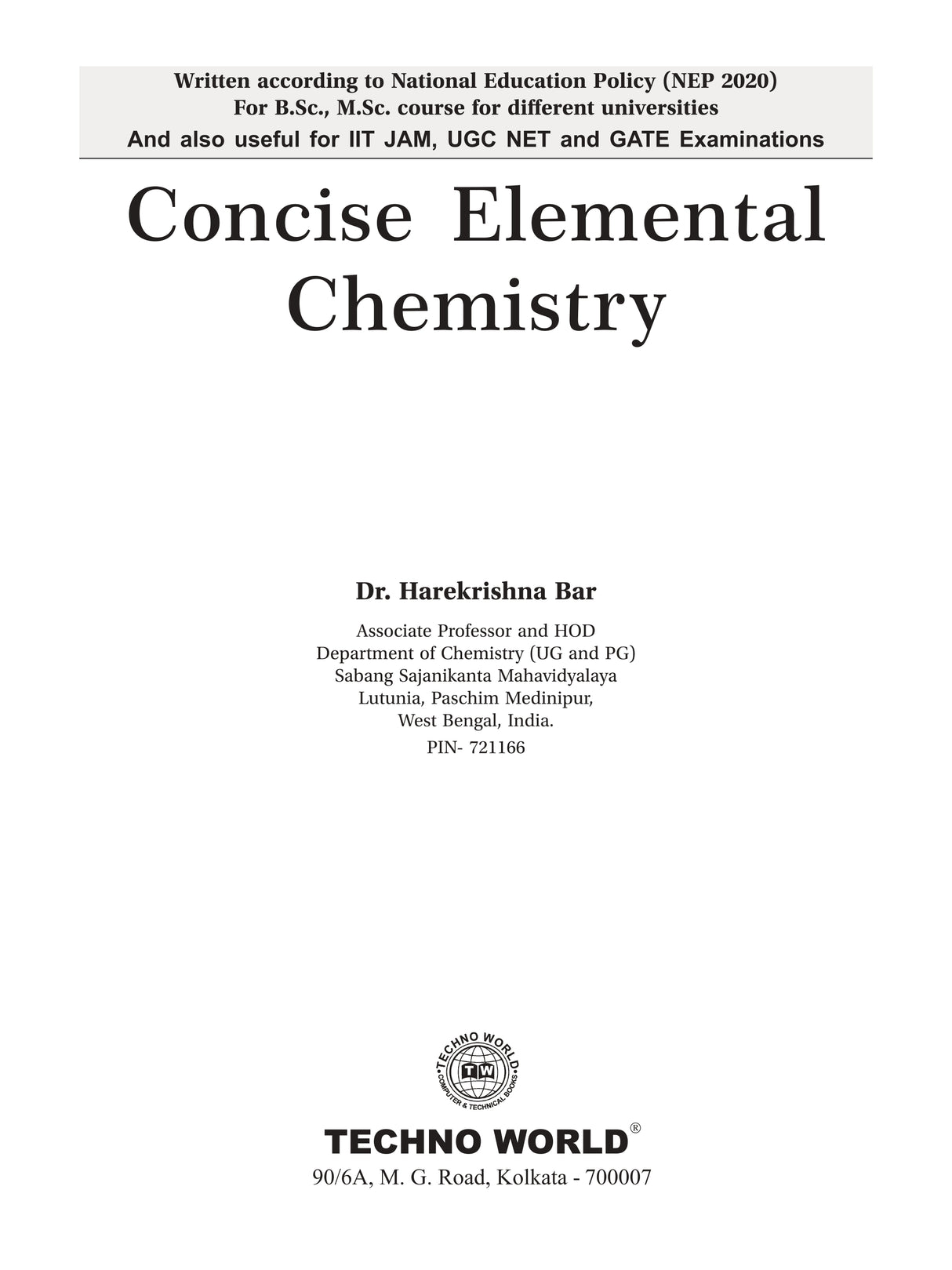Concise Elemental Chemistry (CCFUP Major Minor) (English Version) - Retail Maharaj