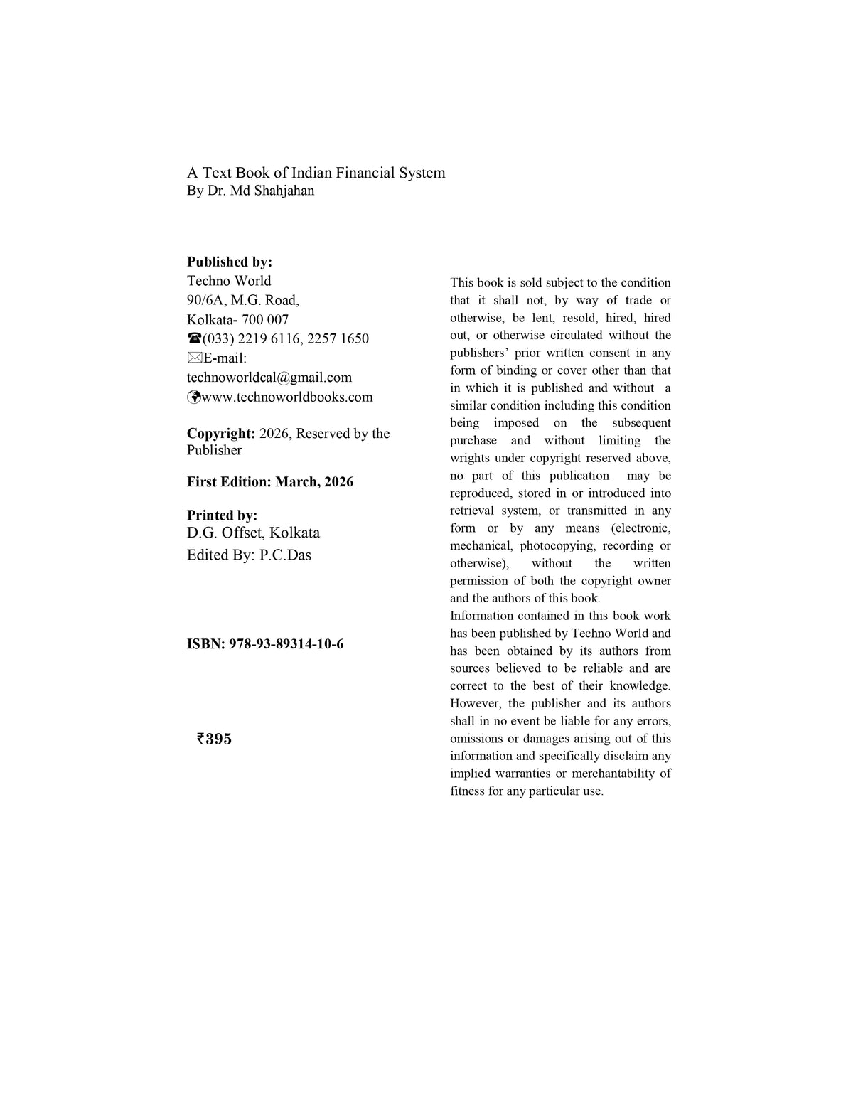 Indian Financial System (English Version) - Retail Maharaj