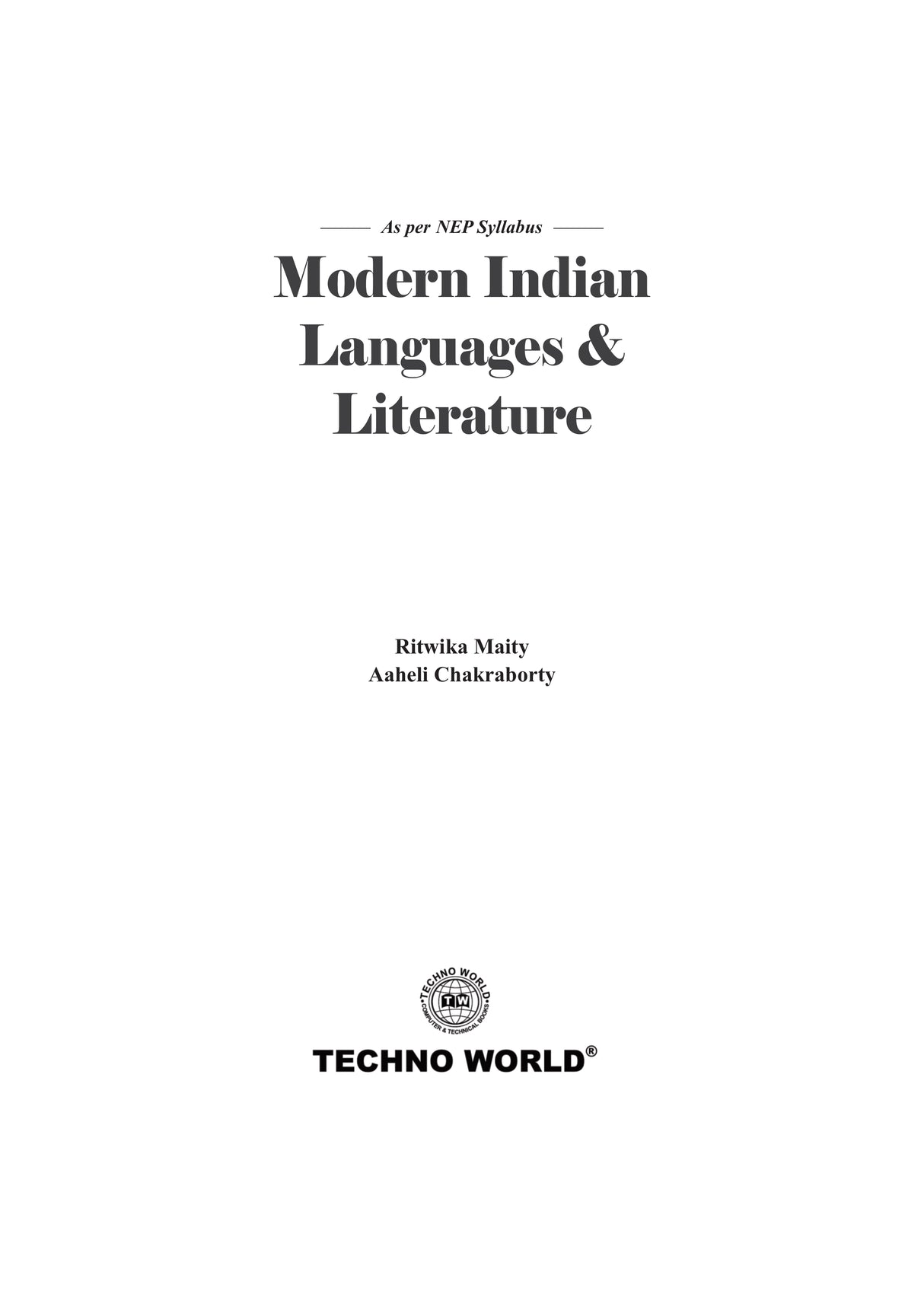 Modern Indian Languages & Literature (English version) - Retail Maharaj