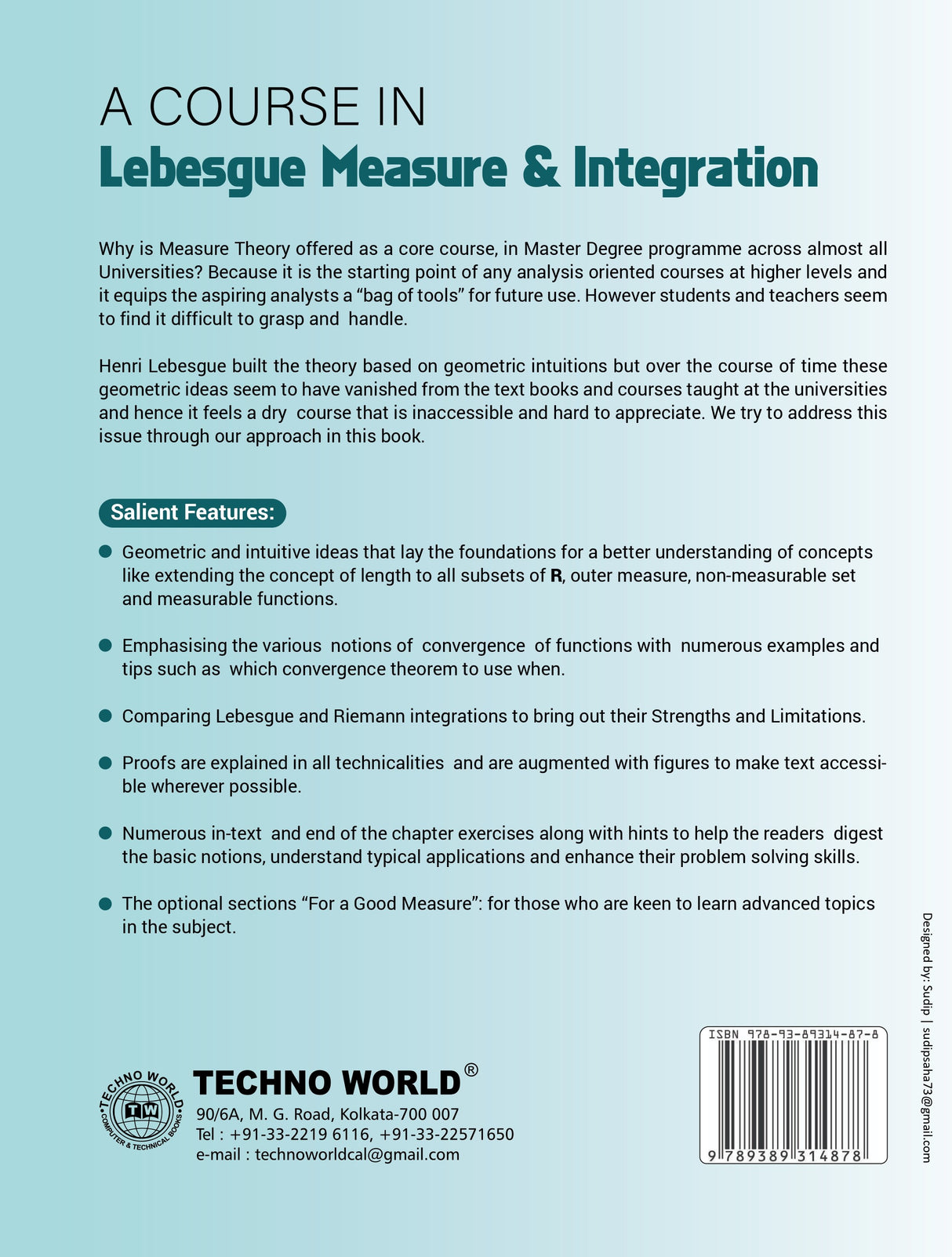 A Course In Lebesgue Measure & Integration (English Version)