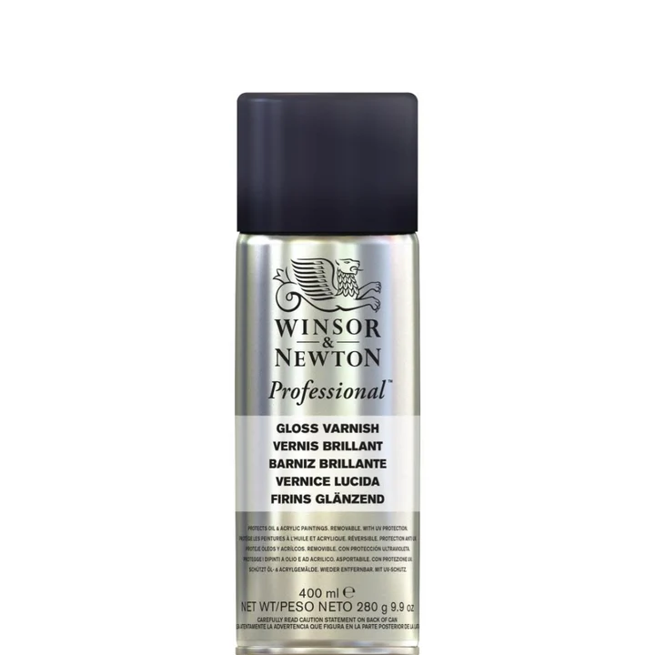 Winsor & Newton Professional Gloss Varnish Spray – 400 ml - Retail Maharaj