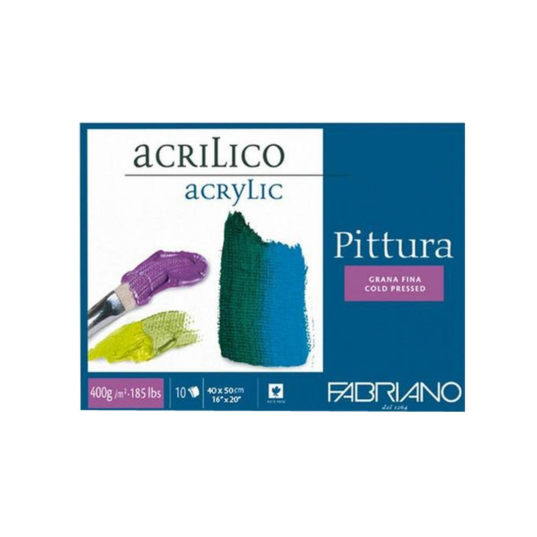 Fabriano Pittura Acrylic Paper Block 400 GSM – 40 x 50 cm - Retail Maharaj