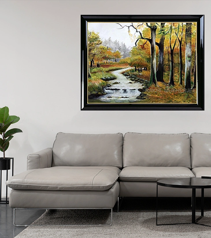 Whispers of the Woods – Original Oil Canvas Painting by Rakhi Mukherjee (24 × 18 Inch)
