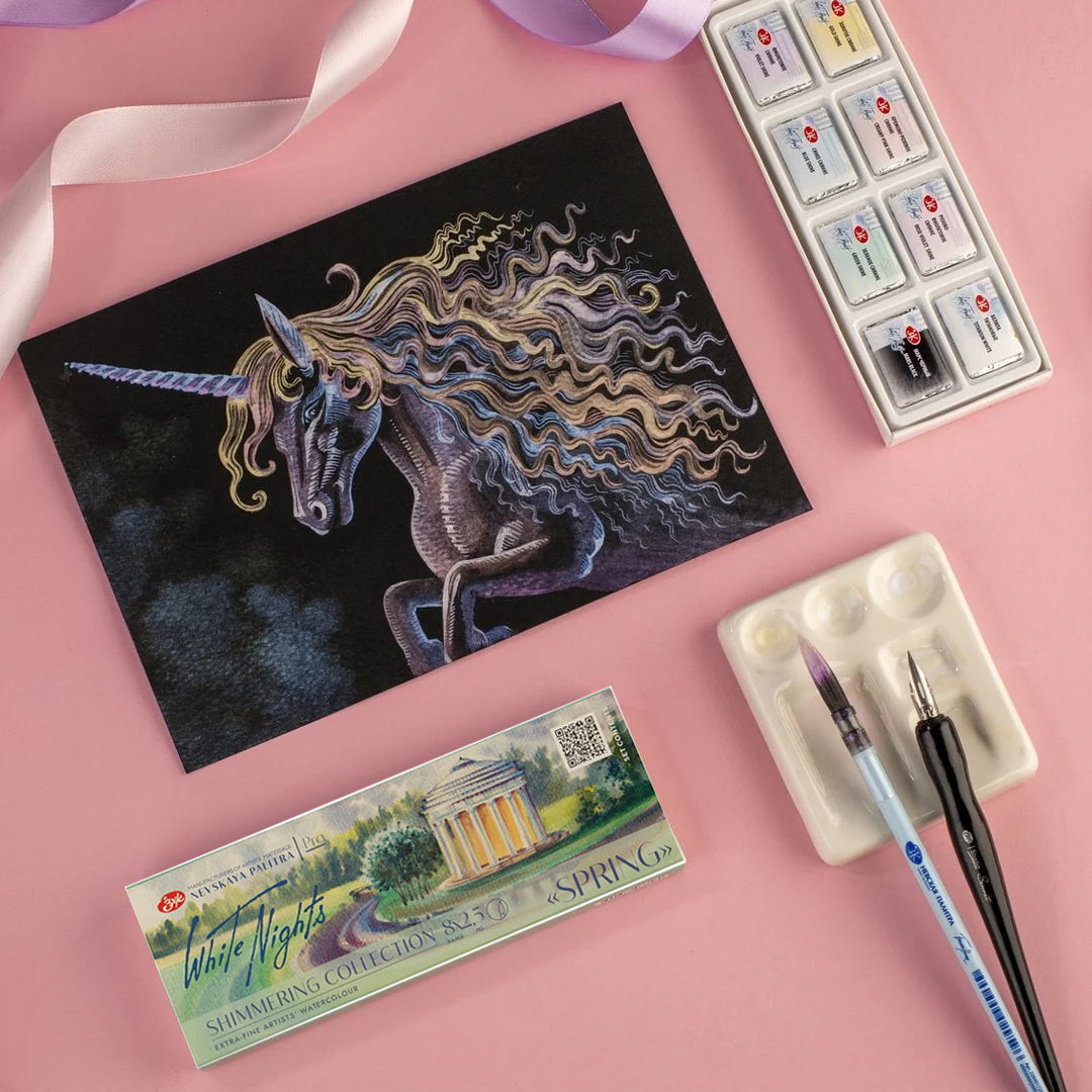 White Nights Limited Edition Shimmering Watercolour Sets - Retail Maharaj