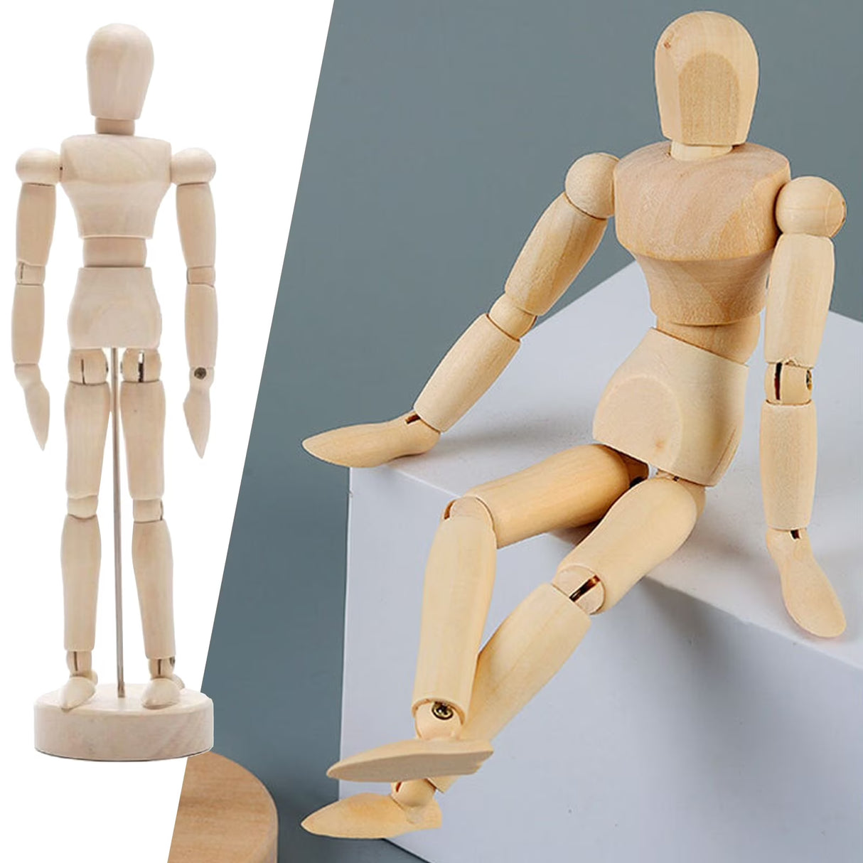 Manikin Wooden Figure – Assorted Sizes - Retail Maharaj