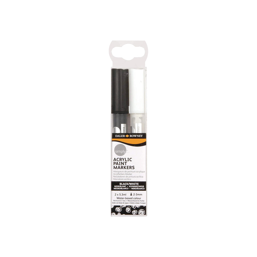 Daler Rowney Simply Acrylic Paint Markers for Multi Surface Art - Retail Maharaj