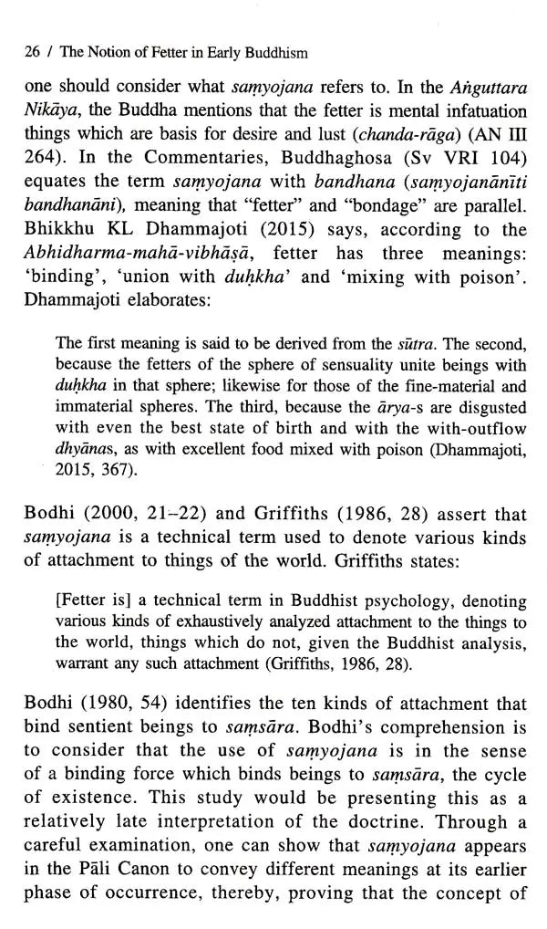 The Notion of Fetter in Early Buddhism - Retail Maharaj