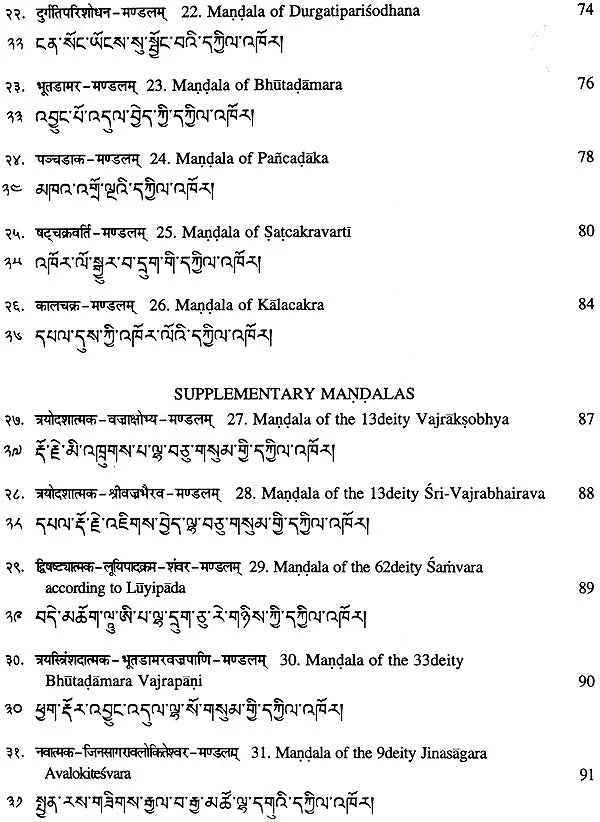 Tibetan Mandalas (Vajravali and Tantra Samuccaya) - Retail Maharaj
