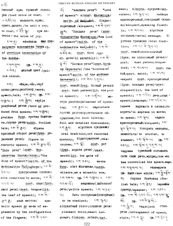 Tibetan-Russian-English Dictionary with Sanskrit Parallels (Set of 2 Volumes) - Retail Maharaj