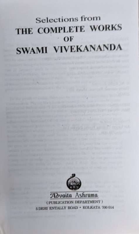 Selections from The Complete Works of Swami Vivekananda (Hardbound) - Retail Maharaj